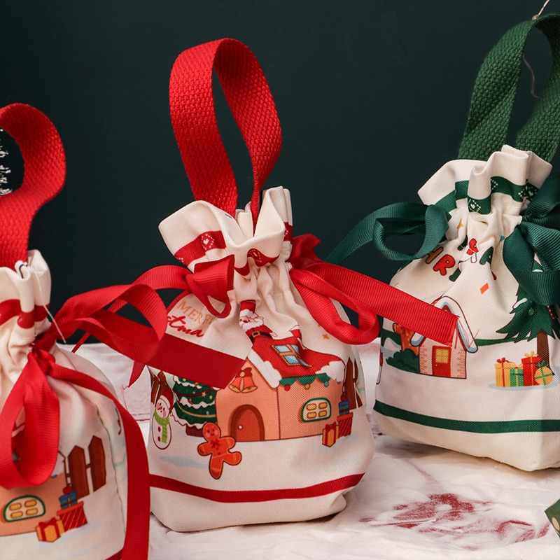 Small Christmas Gift Bag Eve P - đánh giá và giá Linen Bag Bulk