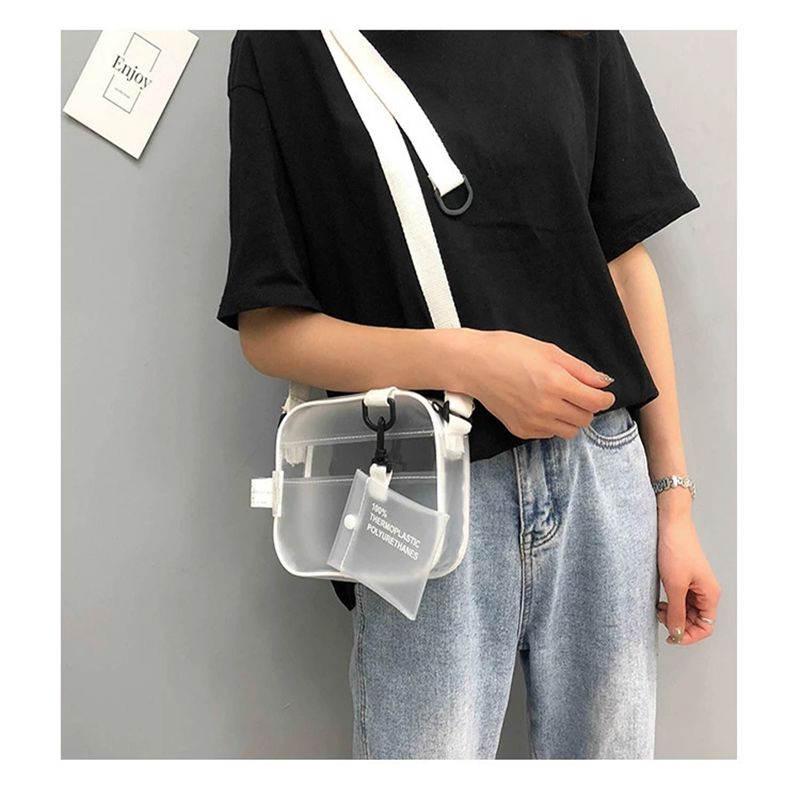 Casual PVC Transparent Bag Wom - đánh giá và giá Linen Bag Bulk