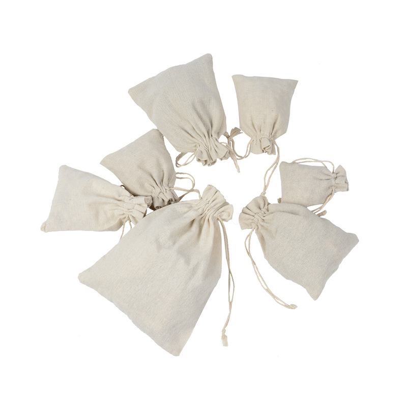 10 Chiếc Cotton Linen Dây Rút  - đánh giá và giá Linen Bag Bulk